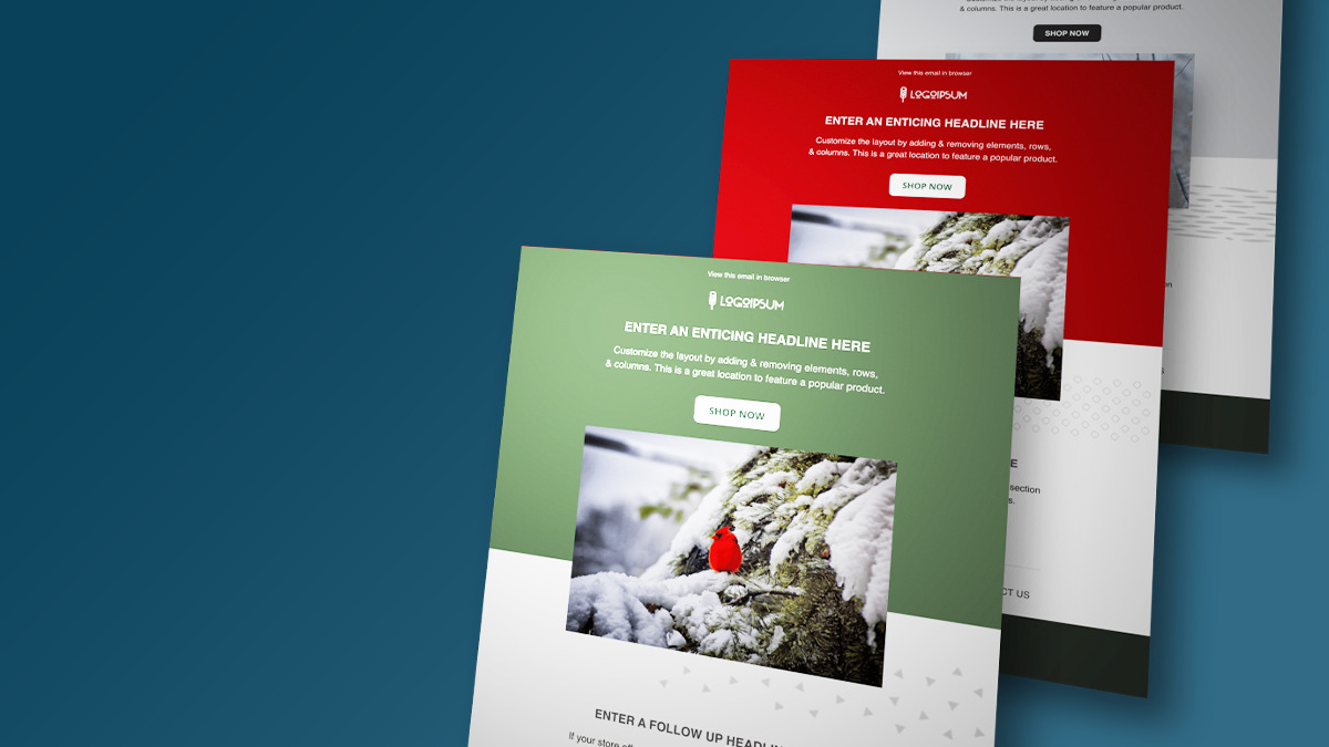 Deck out your email campaign with 6 Free Holiday Email Templates