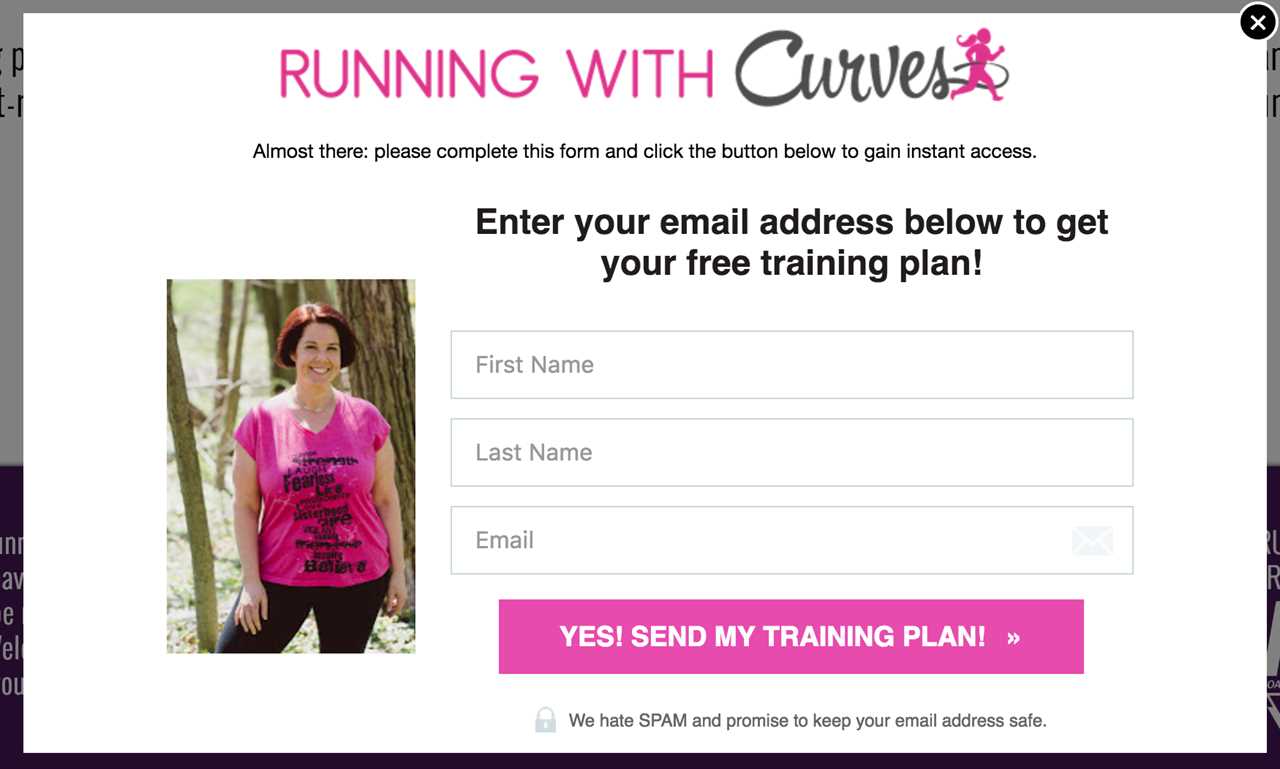 Not Your Average Runner Sign Up CTA