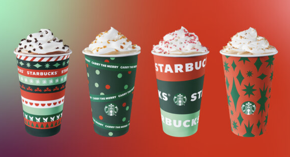 Starbucks Releases Brand New Cup Designs for The Holiday Season