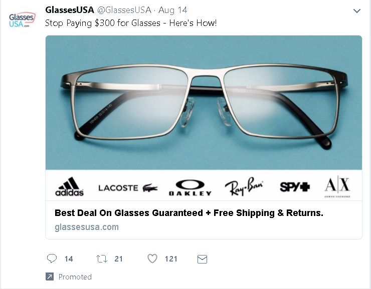 how to buy twitter followers example Glasses USA