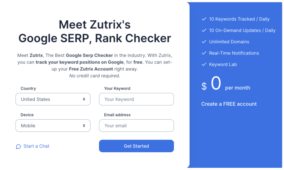 Review: Using the Free SERP Checker from Zutrix