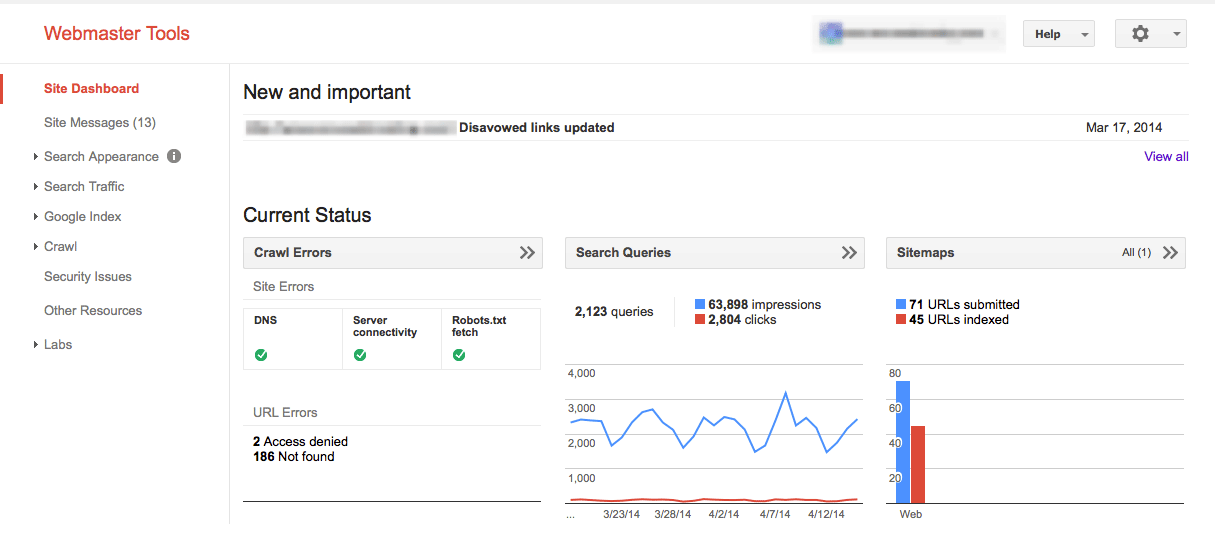 google search console free SEO tools 