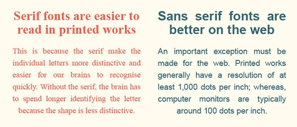 serif vs. sans serif how do you ab test a webpage