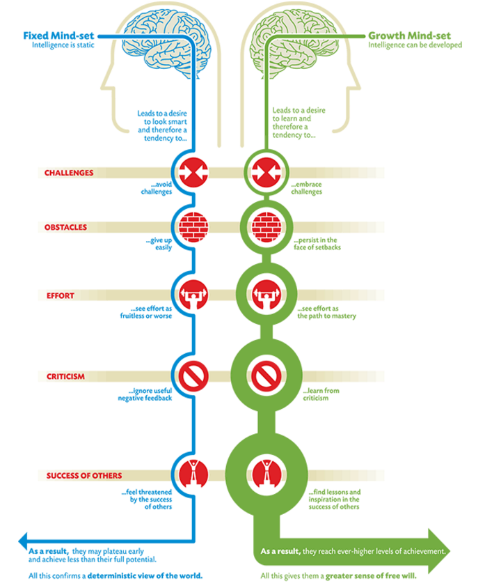 a growth mindset is crucial if you want to be come a successful entrepreneur