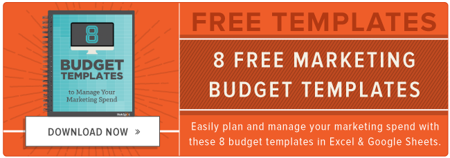 download free marketing budget templates