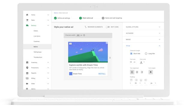 google ad manager dashboard 